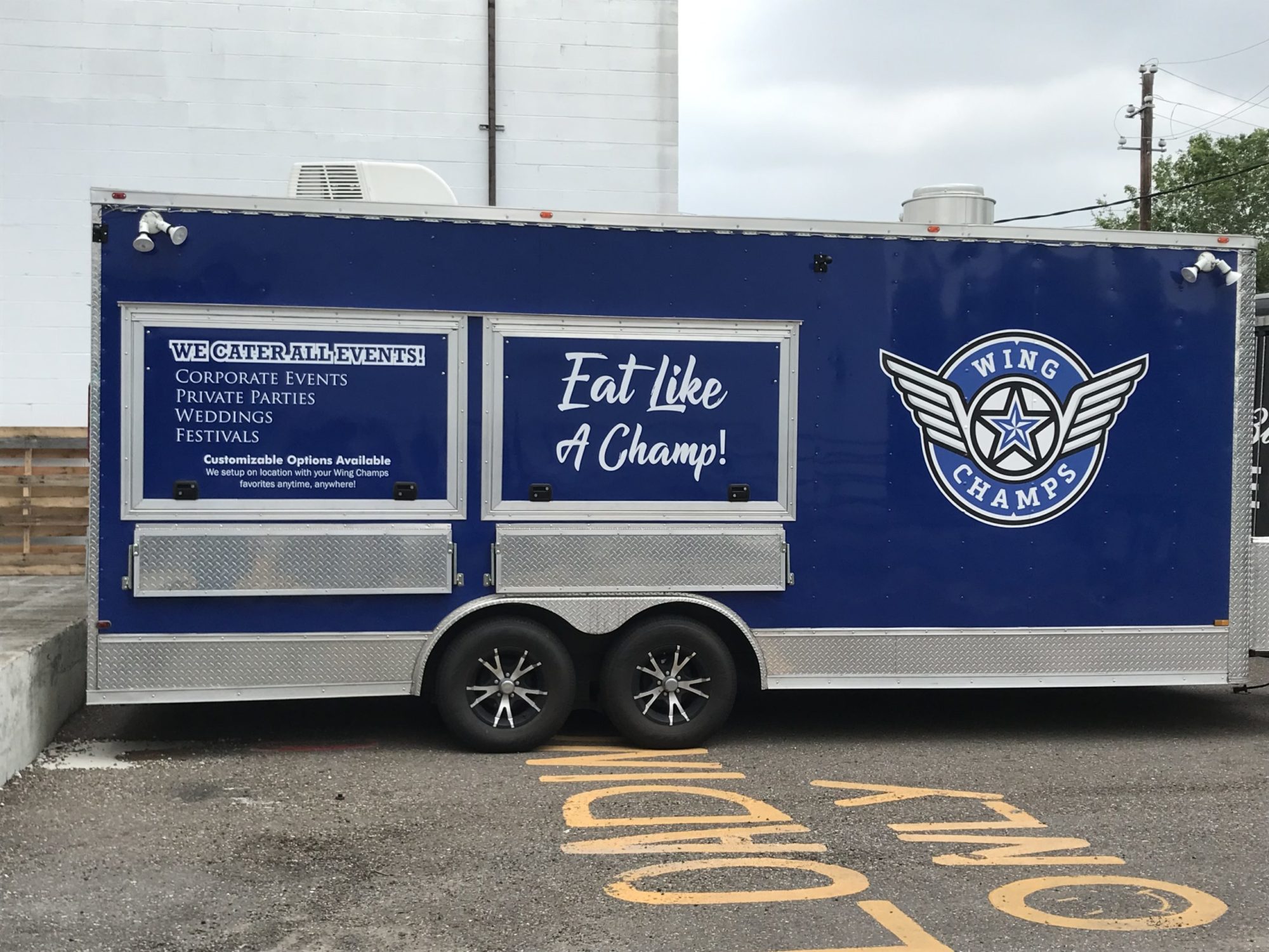Food truck for Wing Champs